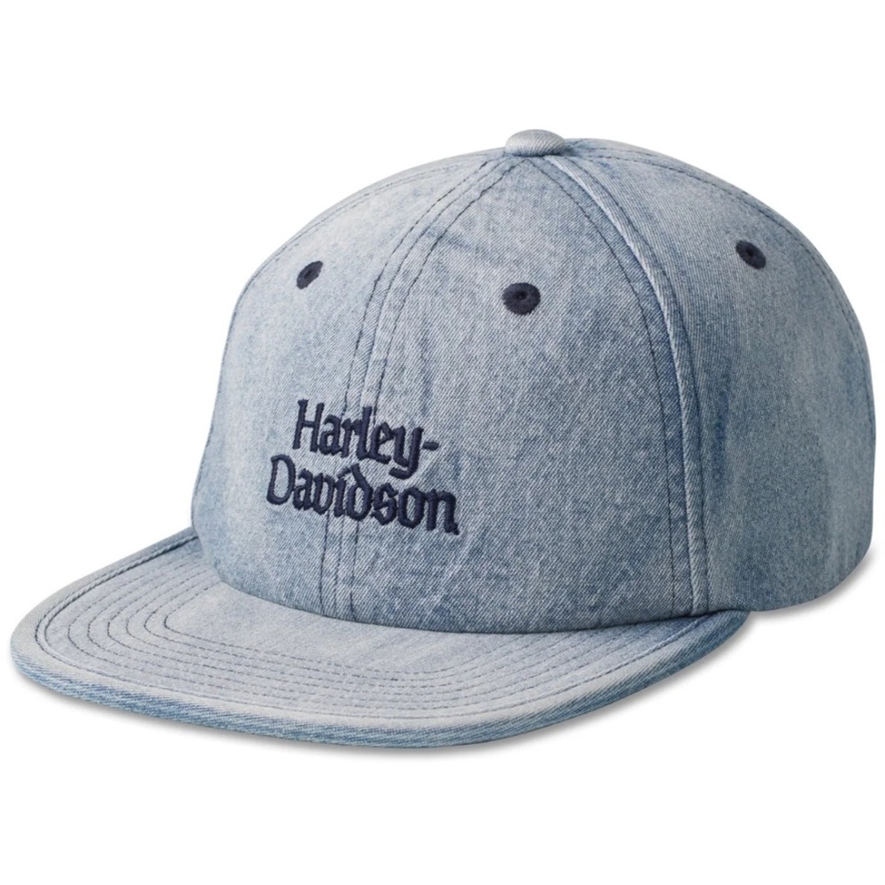 SOLD! Harley-Davidson Men's Staple Denim Snapback Hat Blue 97775-23VM OS
